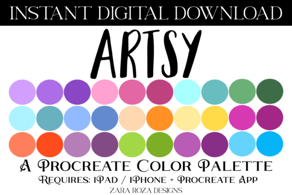 Artsy Procreate Color Palette: Elevate Your Digital Art with Vibrant and Muted Tones