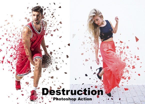 Destruction Photoshop Action: Transforming Images with Impact