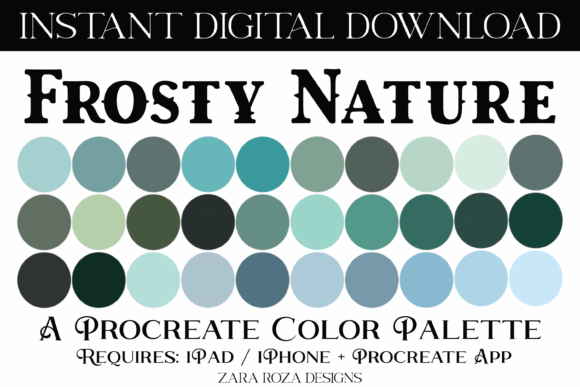 Frosty Nature Procreate Color Palette: A Practical Evaluation for Digital Artists
