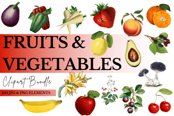 Fruits and Vegetables Clipart Bundle: A Strategic Asset for Visual Communication