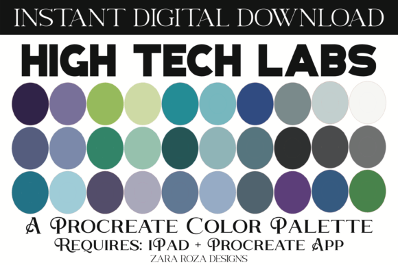High Tech Labs Procreate Color Palette