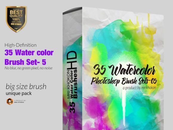 Mastering Digital Artistry with Water Color Photoshop Brush Set-5