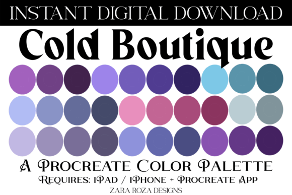Mastering the Cold Boutique Procreate Color Palette: A Complete Guide for Digital Creators