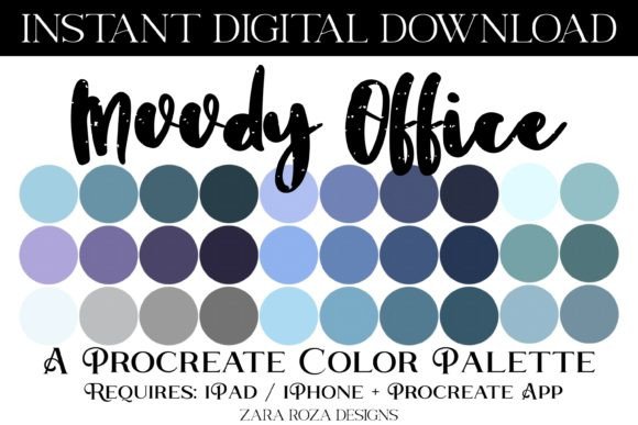 Moody Office Procreate Color Palette