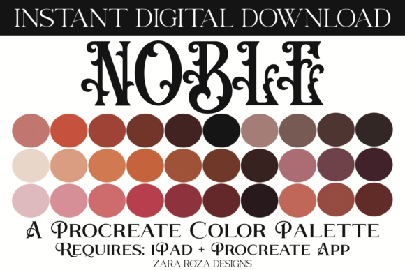 Noble Procreate Color Palette Guide