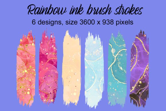 Rainbow Brush Strokes for Creative Projects