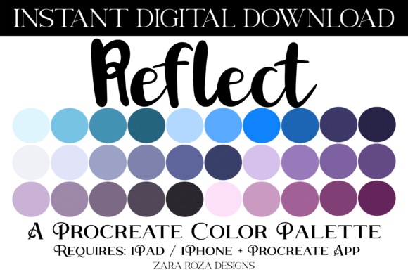 Reflect Procreate Color Palette Guide