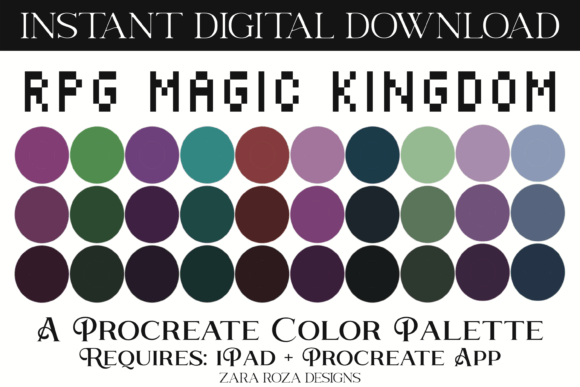 RPG Magic Kingdom Procreate Palette: A Digital Artist's Essential Tool