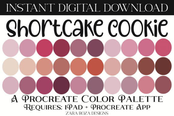 Shortcake Cookie Procreate Color Palette: A Review of Versatility and Mood