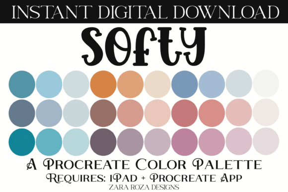 Softy Pastel Procreate Color Palette