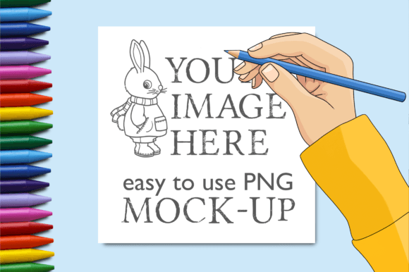 Square Coloring Book Page Mockup KDP a