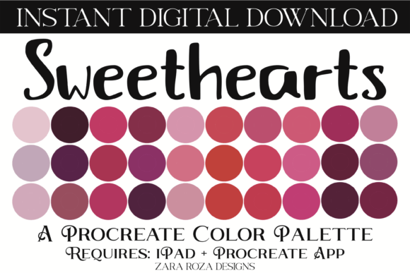 Sweethearts Procreate Color Palette