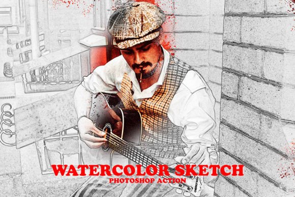 Transform Your Photos with the Watercolor Sketch Photoshop Action