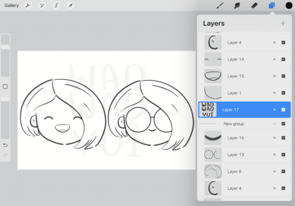 Unlock Your Creative Potential with the Chibi Parts Brush Stamp for Procreate