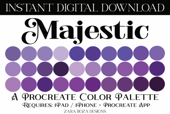Unlock Your Creative Potential with the Majestic Procreate Color Palette