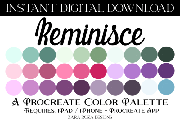 Unlock Your Creative Potential with the Reminisce Procreate Color Palette