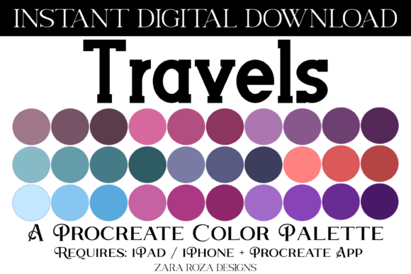 Unlock Your Creative Potential with the Travels Procreate Color Palette
