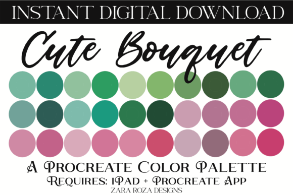 Unlocking Creative Potential with the Cute Bouquet Procreate Color Palette