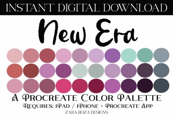 Unlocking Creativity with the New Era Procreate Color Palette: A Rustic Pastel Masterclass