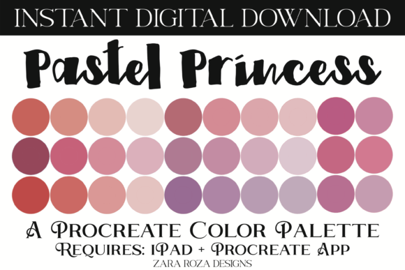 Unlocking Creativity with the Pastel Princess Procreate Color Palette